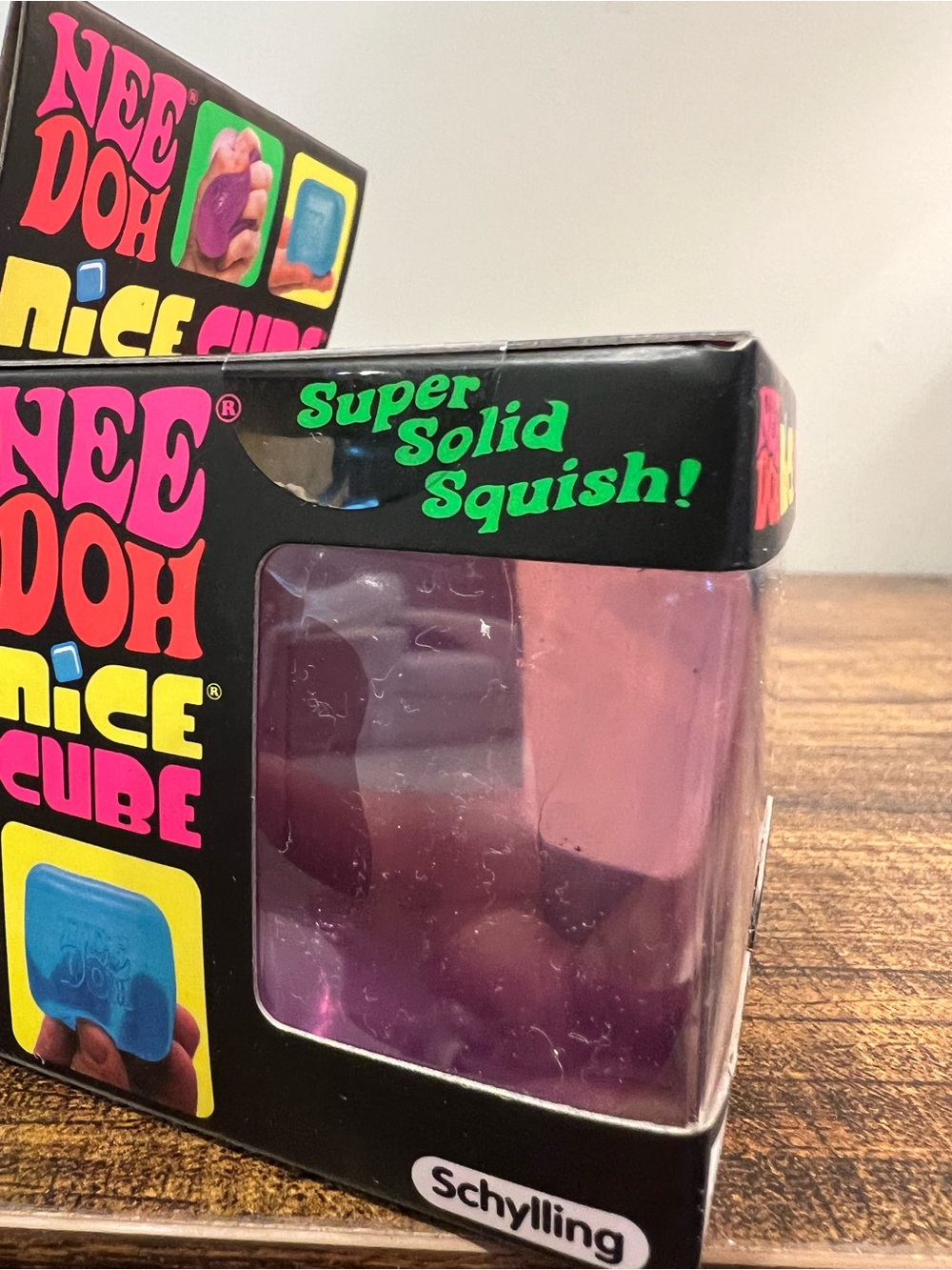 🔥💜Viral, rare! NeeDoh Nice Cube Super Solid Squishy - Purple 💜New, unopened* - Picture 2 of 5